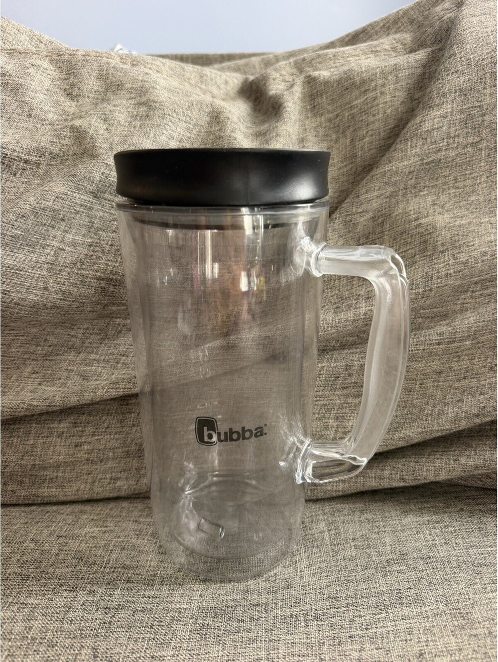 Bubba Plastic Tumbler With Handle 32oz Slide Lock Lid Gray Black